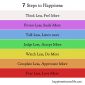 7 pași spre fericire