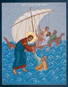 Isus vine pe mare - Il salveaza pe Petru