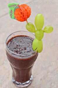 Smoothie de prune,struguri si mure