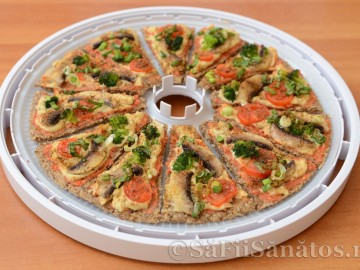 Pizza raw vegan